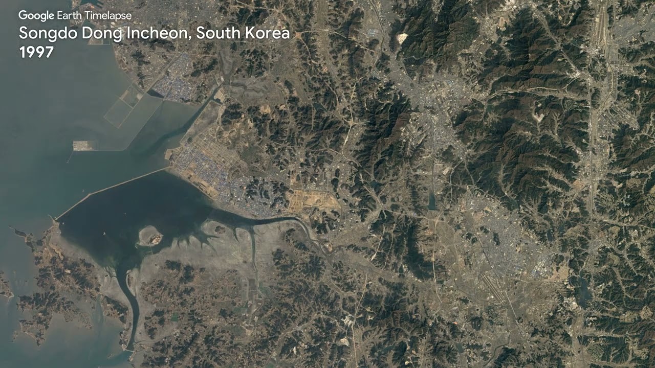 Songdo Dong Incheon, South Korea - Earth Timelapse