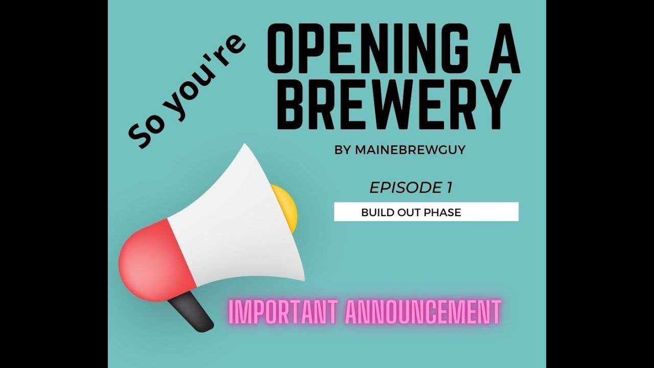 So you're Opening a Brewery; build out phase part 1