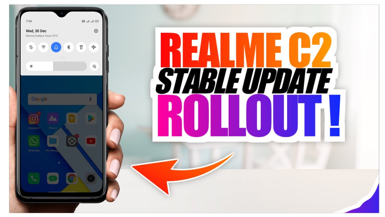 Very Good News For Realme C2 - Finally Gate Realme UI Stable Update On Realme C2