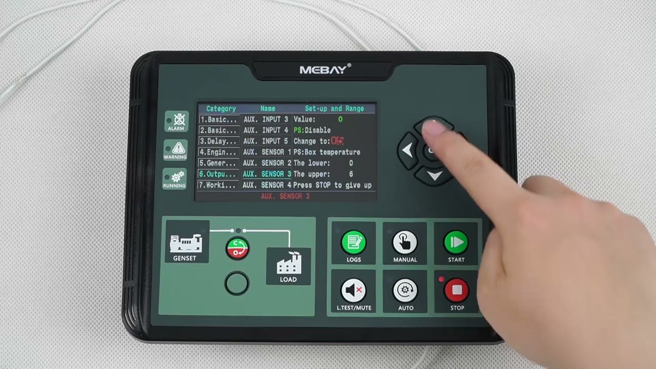 Setting Fuel Level Sensor of MEBAY Generator Controller DC70D
