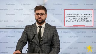 Манасиевски Филипче Да Ги Покаже Документите За Работа Со Кои Ја Добил Златната Виза За Дубаи