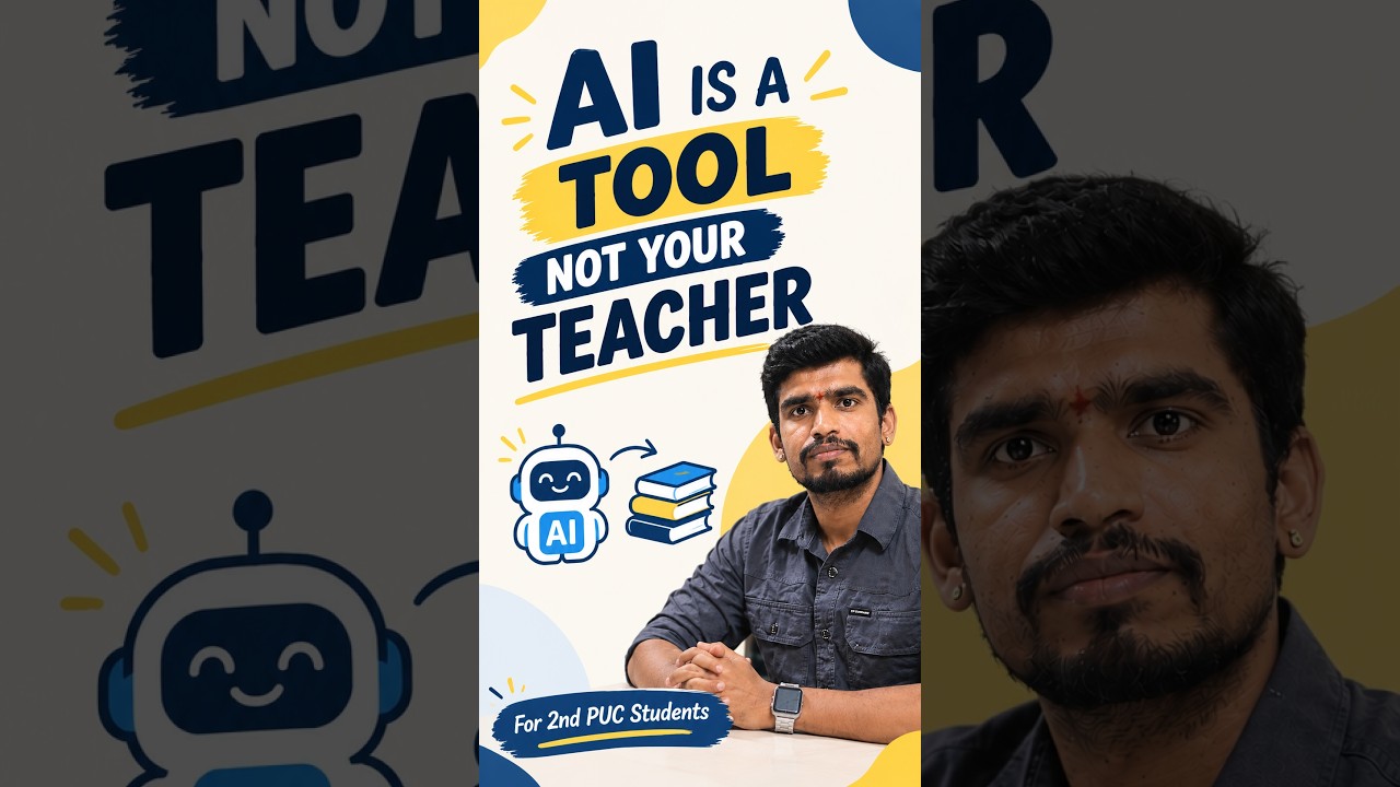 ⁣“AI is a Tool, Not Your Teacher! 👨‍🏫📚 | 2nd PUC Accountancy”
