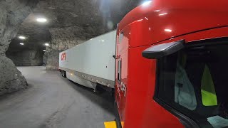 I Drove My Semi Truck Into A Cave!?  Real Life GTA Bunker?