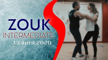 Zouk Intermediate. Зук, средние, Ewgeny & Nataly, Sense Dance Studio. Turns 2020 April #3