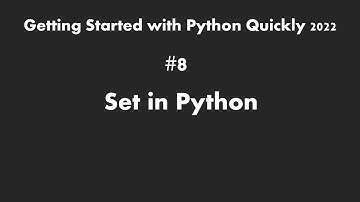 Set in Python