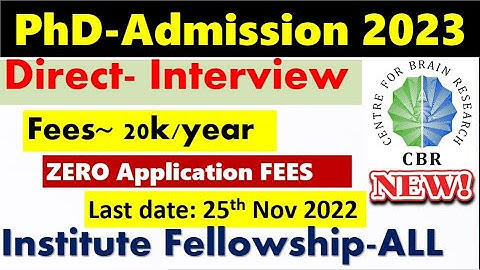 New PhD Admission 2023 II Non-NET II Full fellowship II Min. Fees II No application fee II HURRY UP