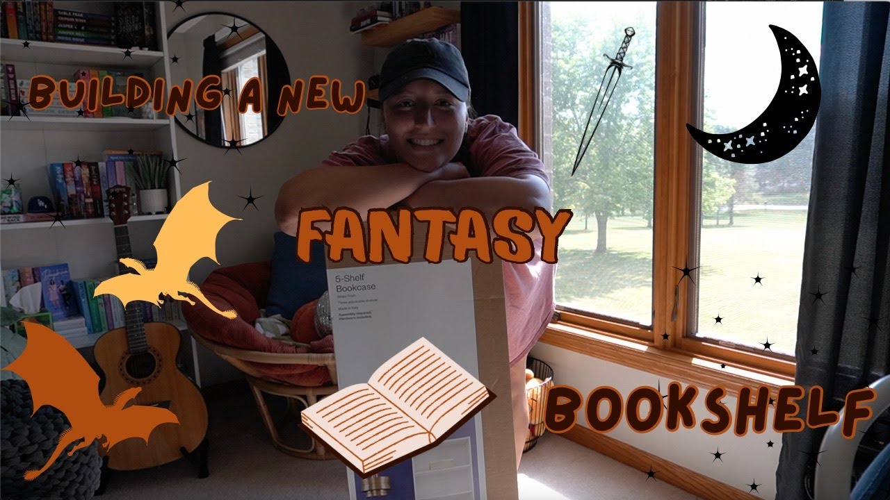 UPGRADING my fantasy bookshelf🦇🐉🗡️📚