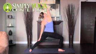 Simply Yoga Online - Reverse Warrior Right Yoga Pose