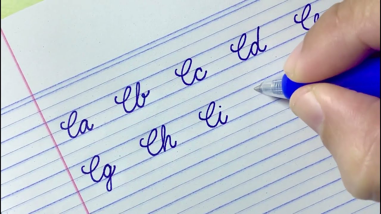 How to write capital letter "C" connect with small letters in English Cursive Handwriting.