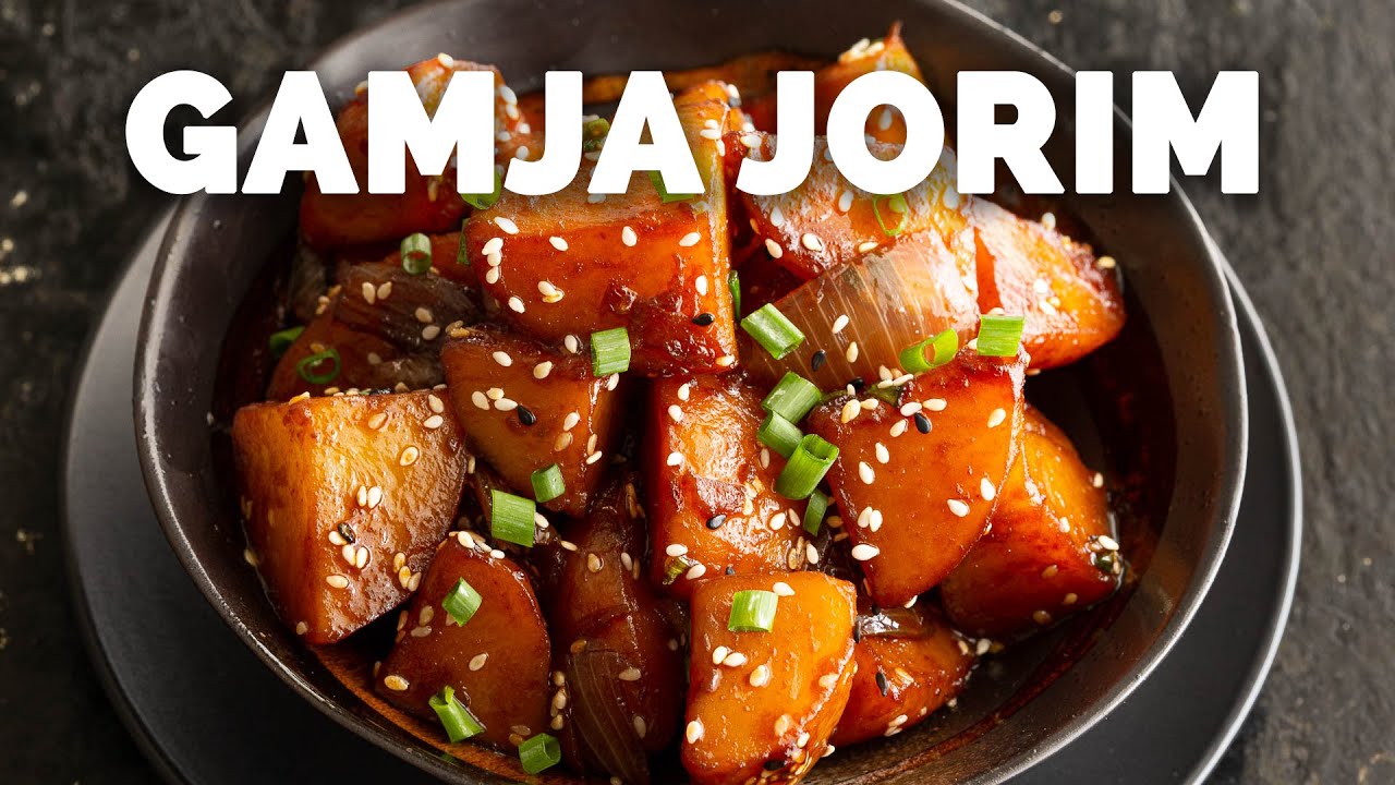 Epic Korean Braised Potatoes Side Dish - Gamja Jorim - YouTube