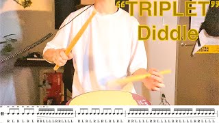 The most difficult“TRIPLET” Diddle in the world