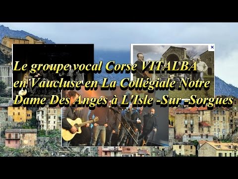 Image du reportage Le groupe vocal Corse VITALBA en visite en Vaucluse (PATRICK GRAVIER)