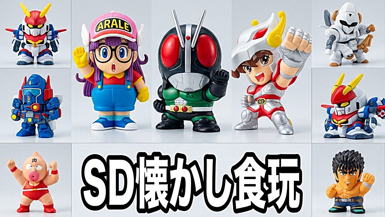 Nostalgic 100-Yen Candy Toys & Gashapon: SD Edition (Excluding SD