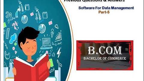 Previous Questions & Answers Software For Data Management Part - 5