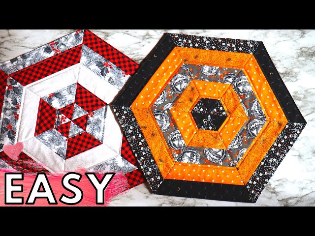 Swirling Hexagon. Quilt Block Tutorial ~ DIY Tutorial Ideas!