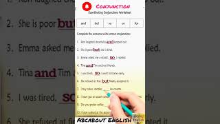 Conjunction Exercise 1 #shorts #conjunction #viral