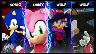 Mega Battle Sonic & Amy Vs Witch Rouge & Shadow