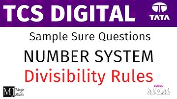 TCS Hiring 2025/26 - Aptitude Questions and Answers - Divisibility Rules - MUST DO - By MJ