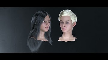 Grooming, hairstyles, hair, Houdini 19.5, Hip file, animation, Octane render, 3D model