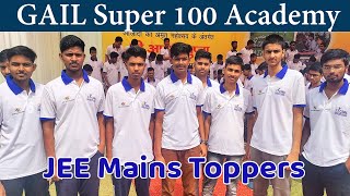 LIVE from GAIL Super 100 Academy मिलिये JEE Mains Toppers से