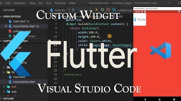 Create Custom Widget in Flutter | Visual Studio Code | Flutter Tutorial Part 9