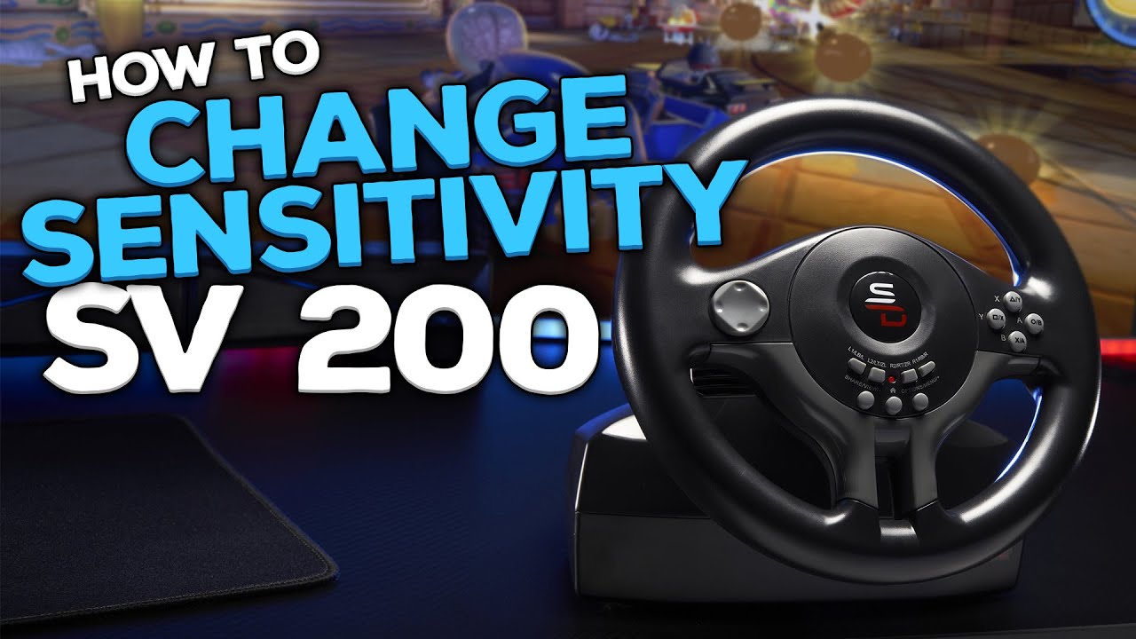 HOW TO CHANGE SENSITIVITY on the SUPERDRIVE SV 200 Steering Wheel YouTube
