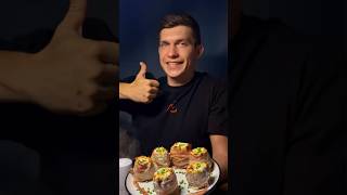 Запеченный картофель с беконом и сырным соусом