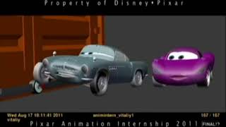 |CARS 2| Finn McMissile and Holley Shiftwell Test Animation with Sound Part 1