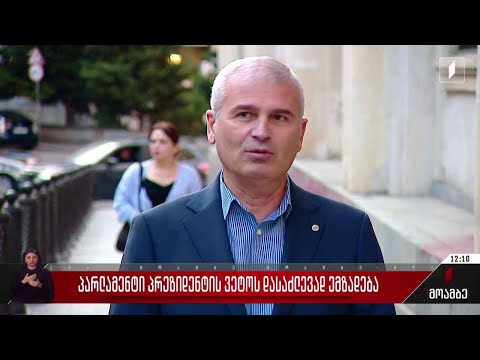 პარლამენტი ვეტოს დასაძლევად ემზადება