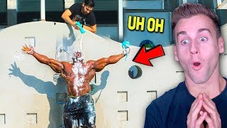 Shampoo Prank On Giant Bodybuilder Bad Idea