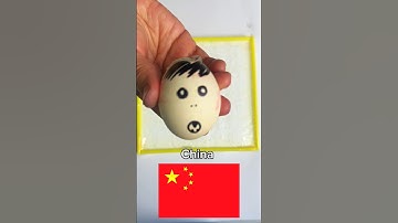 🥚✨ China Flag with Amazing Colored Eggs. Egg ASMR Sounds #asmr #satisfying #eggdrop #shorts #china
