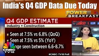 India's Q4 GDP Data Due Today | Power Breakfast (Part 2) | CNBC TV18