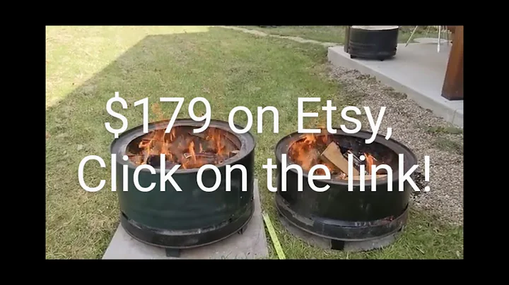 Smokeless Fire Pit by Amicus.  Original vs. E-Z See.  Side by side comparison.