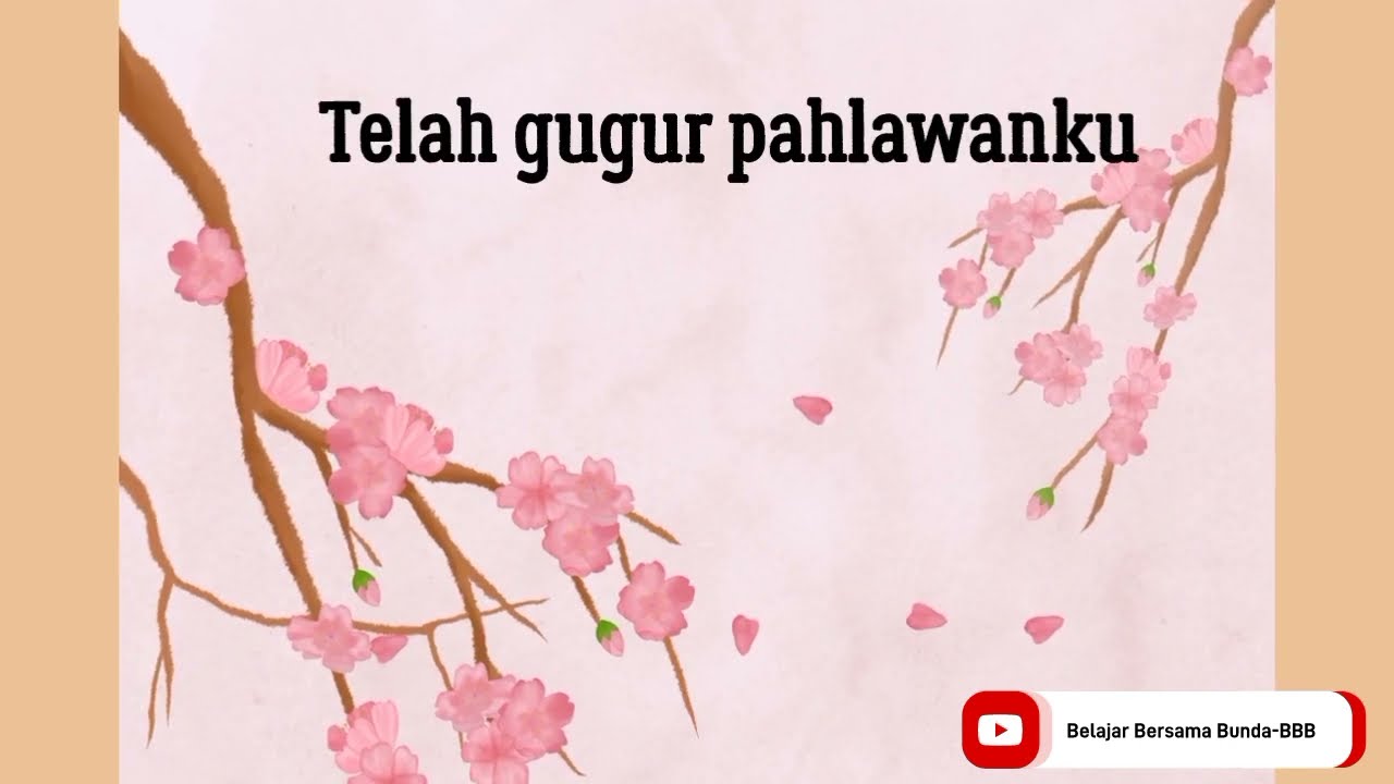 Lagu Gugur Bunga+Lirik #lagunasional #lagukebangsaan #