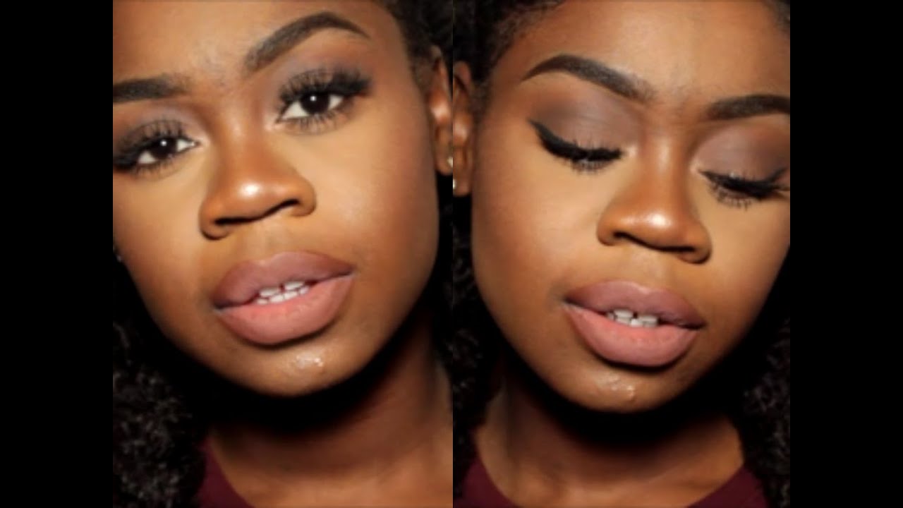 Instagram Baddie Makeup Tutorial Dark Skin WOC Lizzsmart7 YouTube