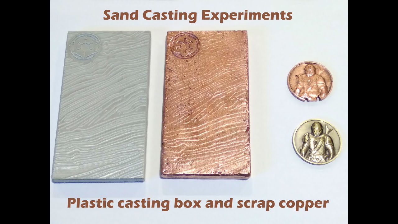 Turning scrap copper into cool things with a plastic casting box - YouTube