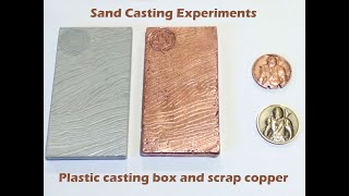 Turning scrap copper into cool things with a plastic casting box