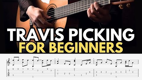 Learn travis picking with this simple two chord fingerstyle exercise.