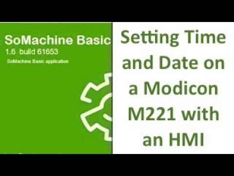 SoMachine Basic - Setting Time and Date on a Modicon M221 with an HMI