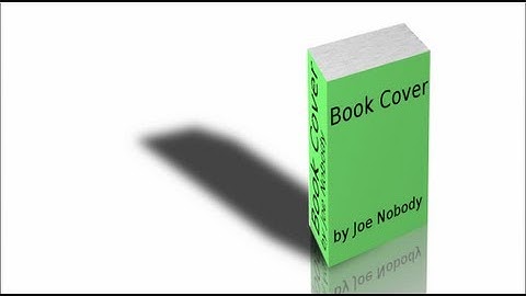 Create a fancy 3D book cover with Gimp