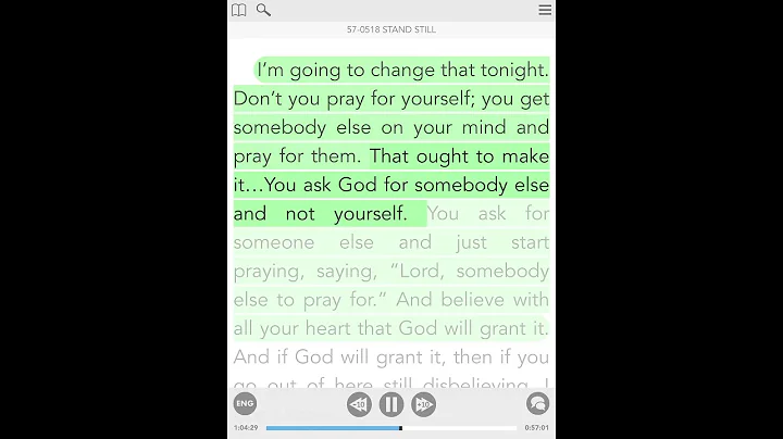 A Call To Prayer: Pray For Somebody Else On Your Mind - Brother William Branham