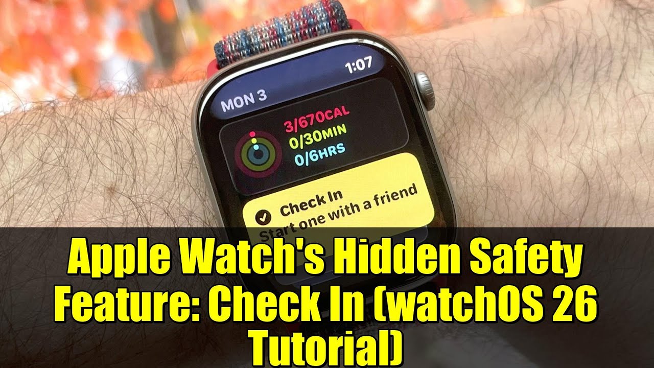 Apple Watch's Hidden Safety Feature: Check In (watchOS 26 Tutorial)