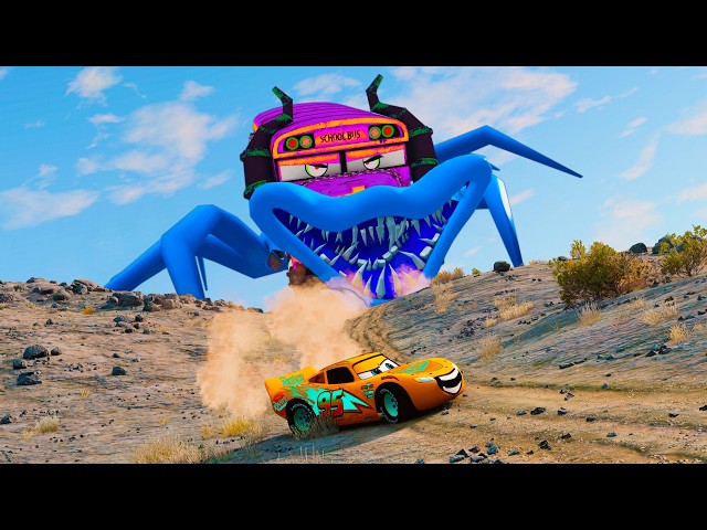 Lightning McQueen's Off-Road Escape from Monster Car Madness