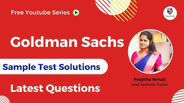 Goldman Sachs Sample Test Solutions ! 2025 Batch ! Important Numerical Computation Problems