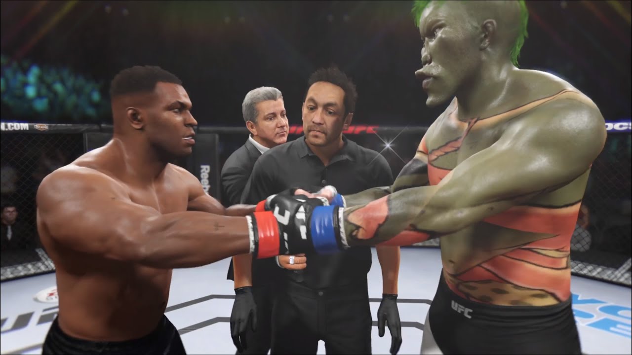 Mike Tyson vs. Veloci Raptor - EA Sports UFC 2 - Epic Fight