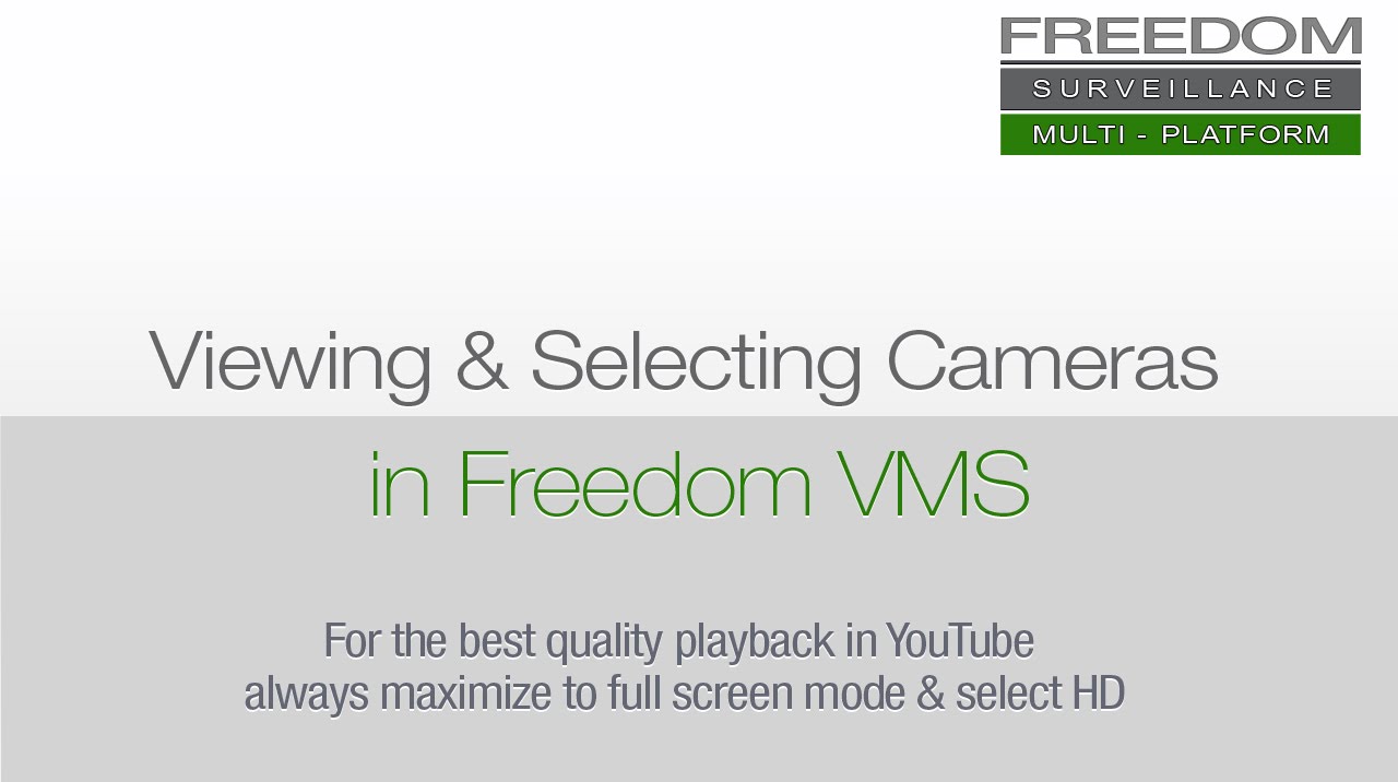 Freedom Vms Software Viewing Cameras Live in Freedom VMS - YouTube