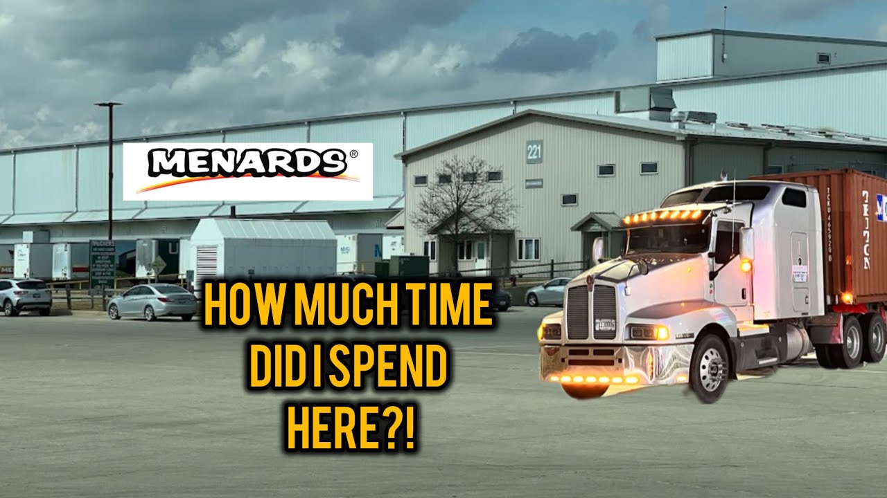 Menards Intermodal Hauling container to a Menards distribution center - YouTube