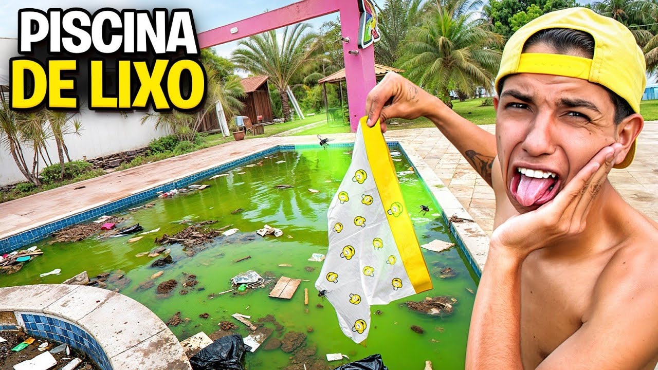 FIZ A PISCINA MAIS SUJA DO MUNDO *Os Rosa entraram?