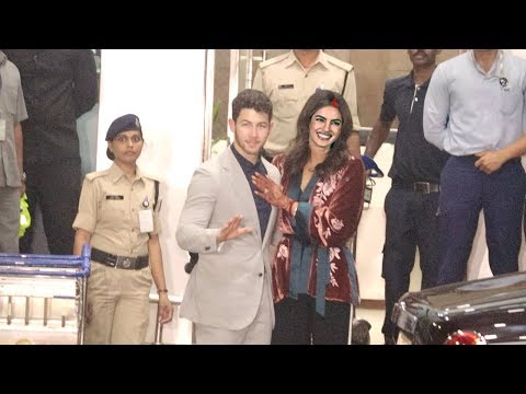 Happily Married Priyanka & Nick Arrive in Sindoor & Mehendi For Final WEDDING Reception In Mumbai