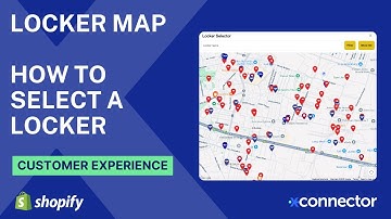 How to Choose a Locker in Shopify | xConnector Locker Map Demo for the new checkout version